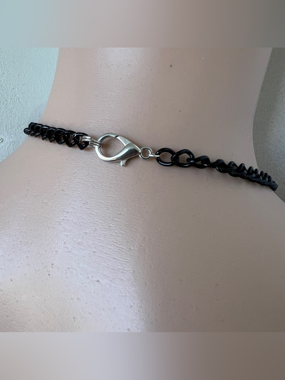 Men’s Ferragamo Gunmetal Black Stainless Chain Necklace 20” - Picture 6 of 11